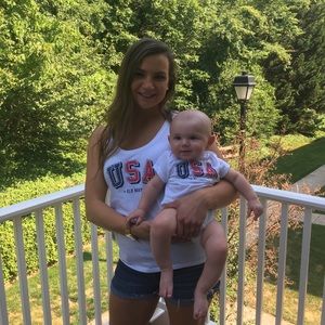 Mommy and me matching shirt and onsie